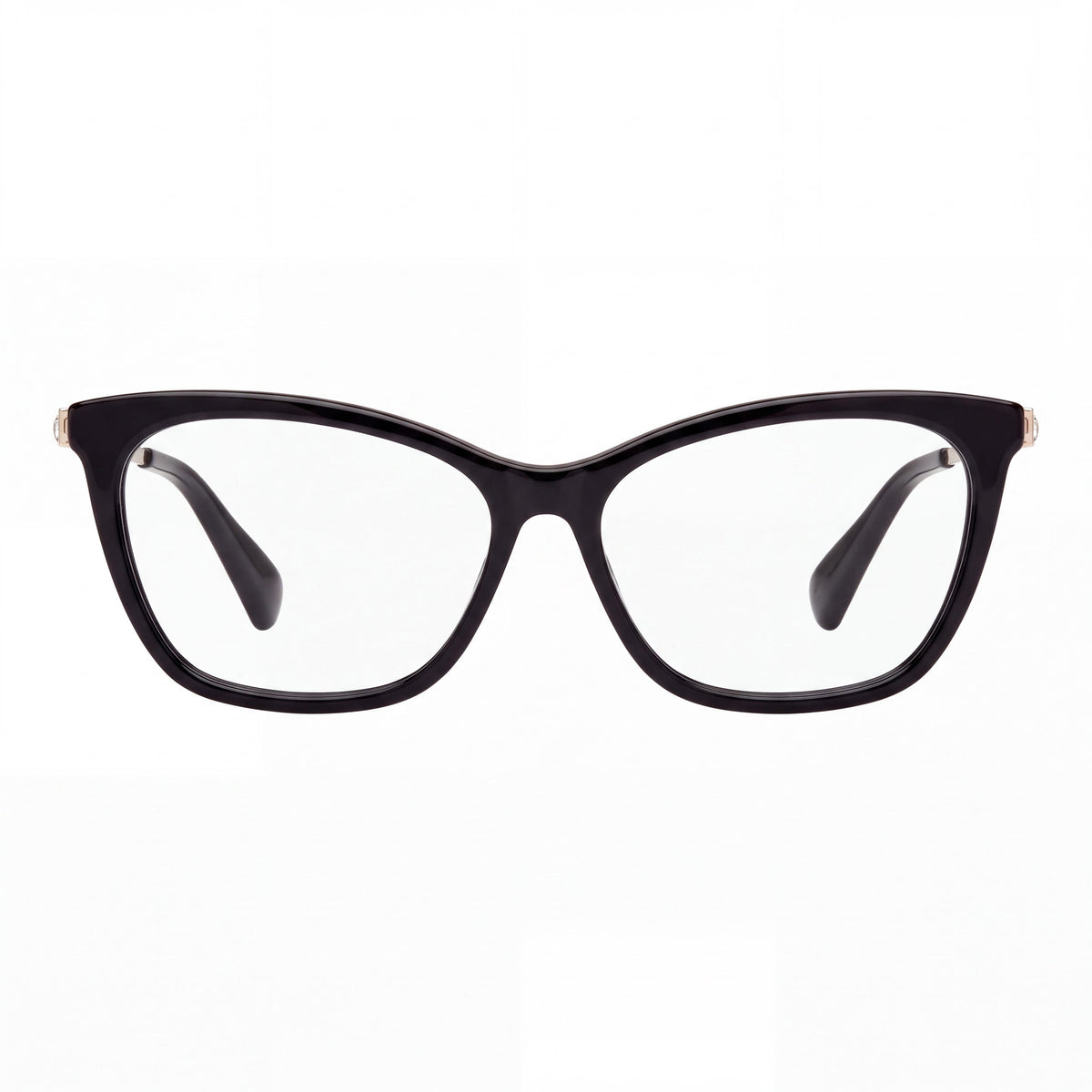 MaxMara MM 5070 001 Glossy Black Rectangle Eyeglasses for Men, 54mm, Photo 2