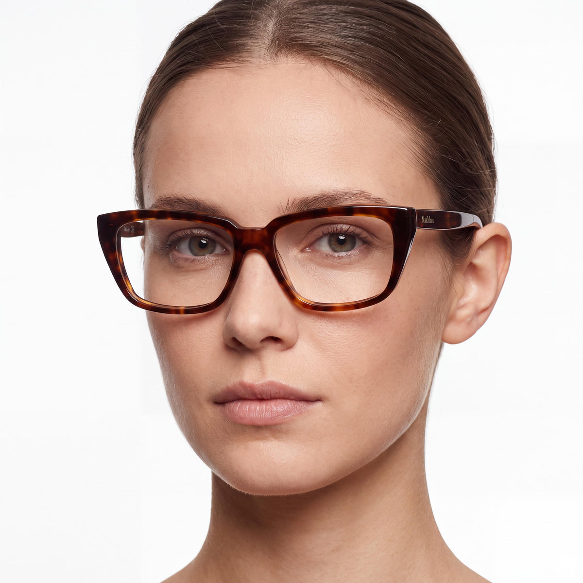 Gafas graduadas rectangulares MaxMara MM 5112 Blonde Havana para mujer, Photo 4