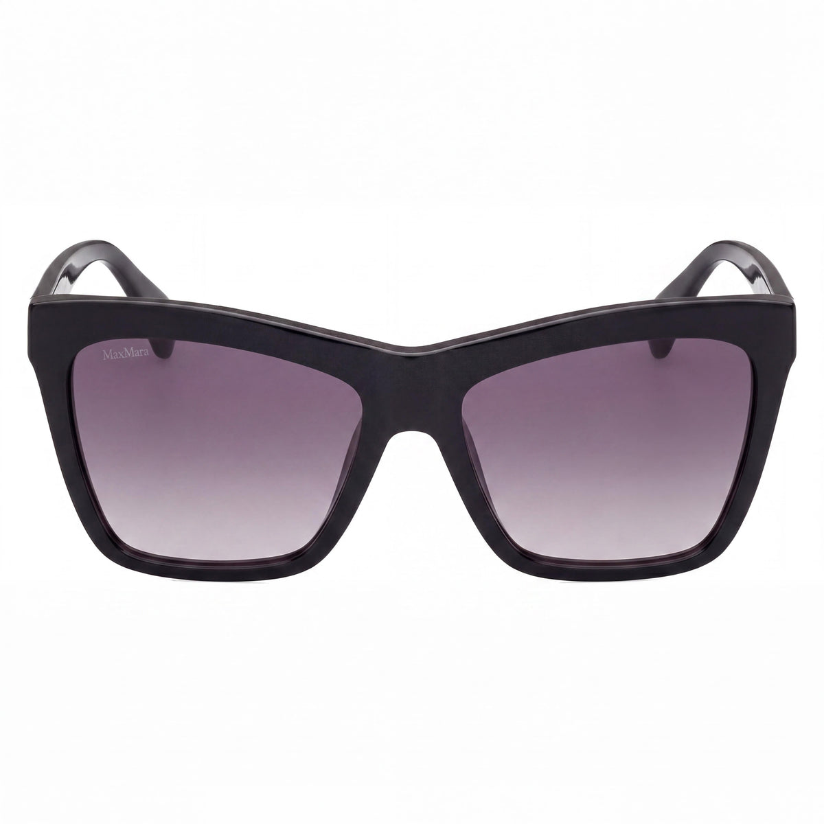 Gafas de sol unisex MaxMara Mm0008 Logo2 Cat Eye en negro brillante, 55 mm, Photo 2