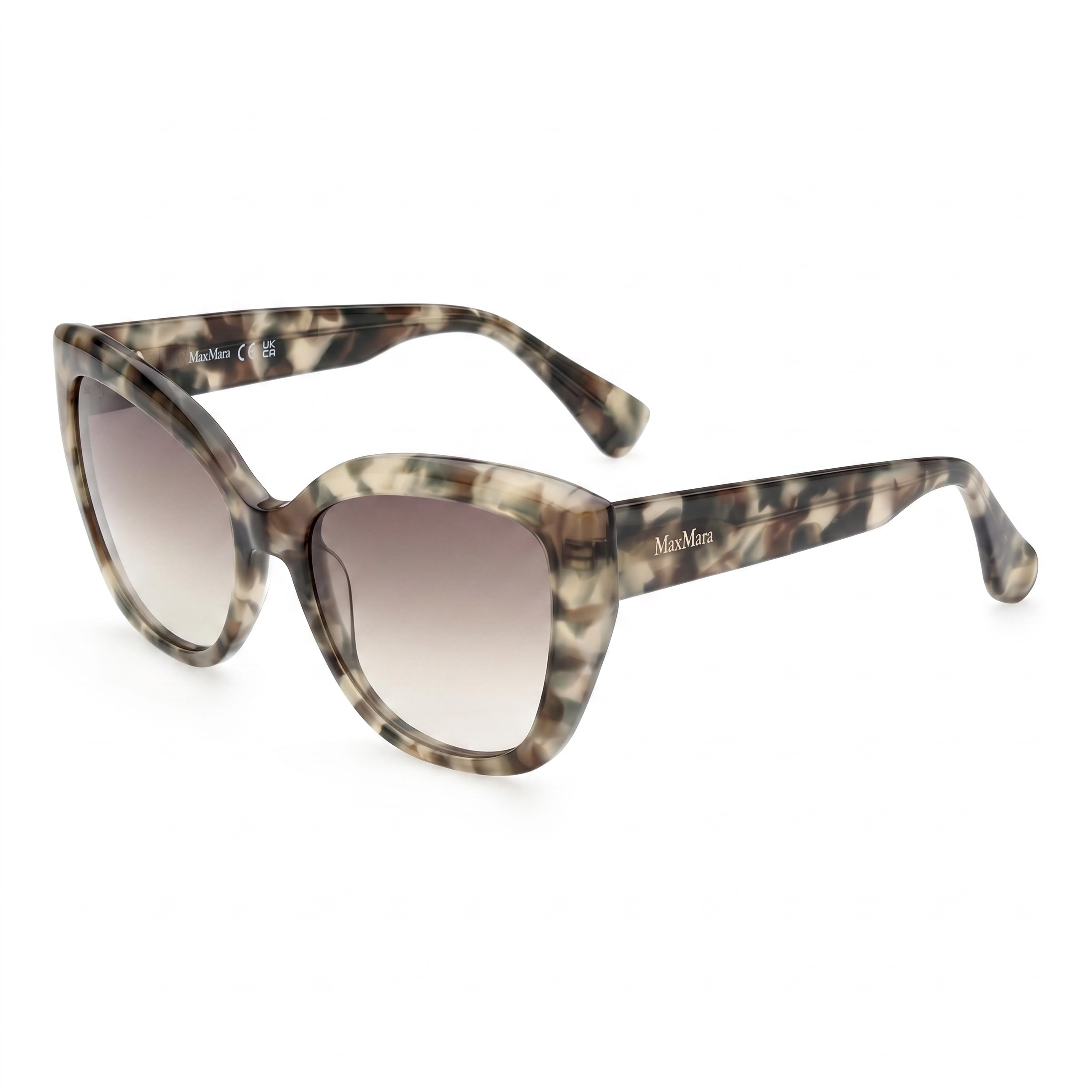 MaxMara MM0040 Dark Havana Cat Eye Sunglasses for Men, 54mm, Photo 1