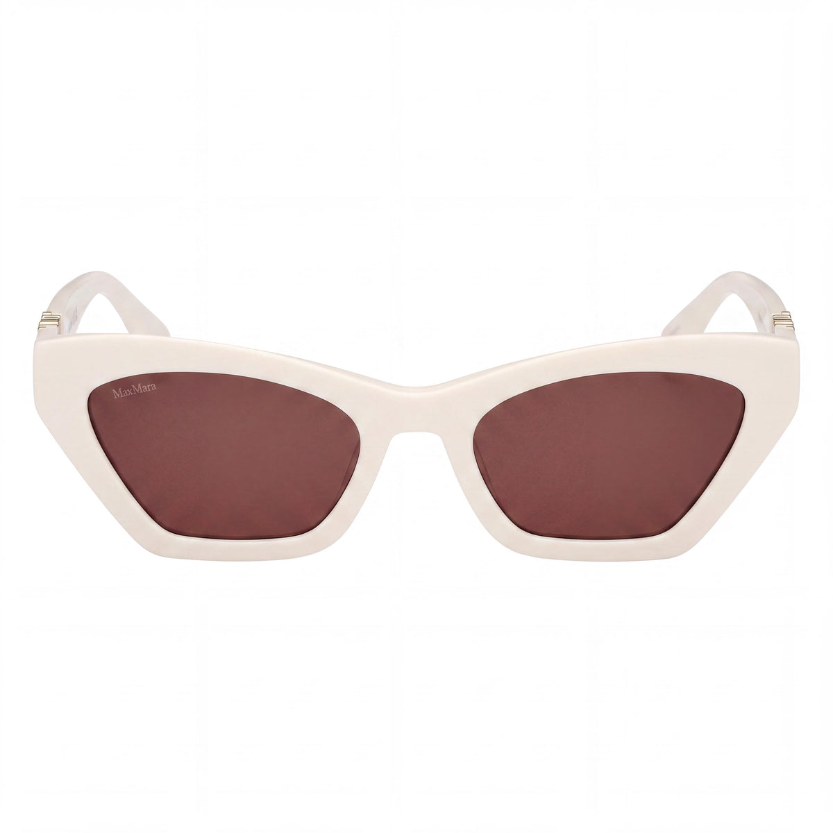 Gafas de sol para mujer MaxMara MM0057 tipo ojo de gato, color blanco brillante, 52 mm, Photo 2