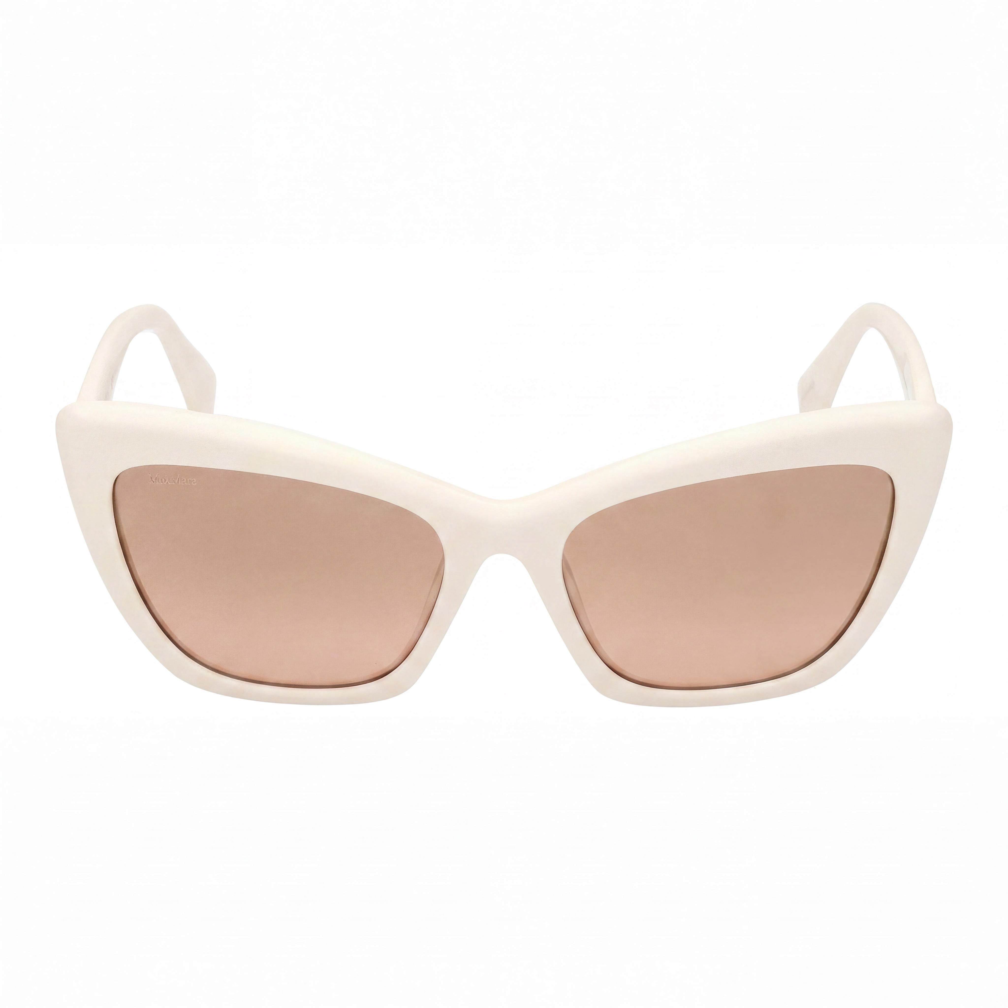 MaxMara MM0063 White Gold Cat Eye Mirrored Sunglasses for Women, 57mm, Photo 2