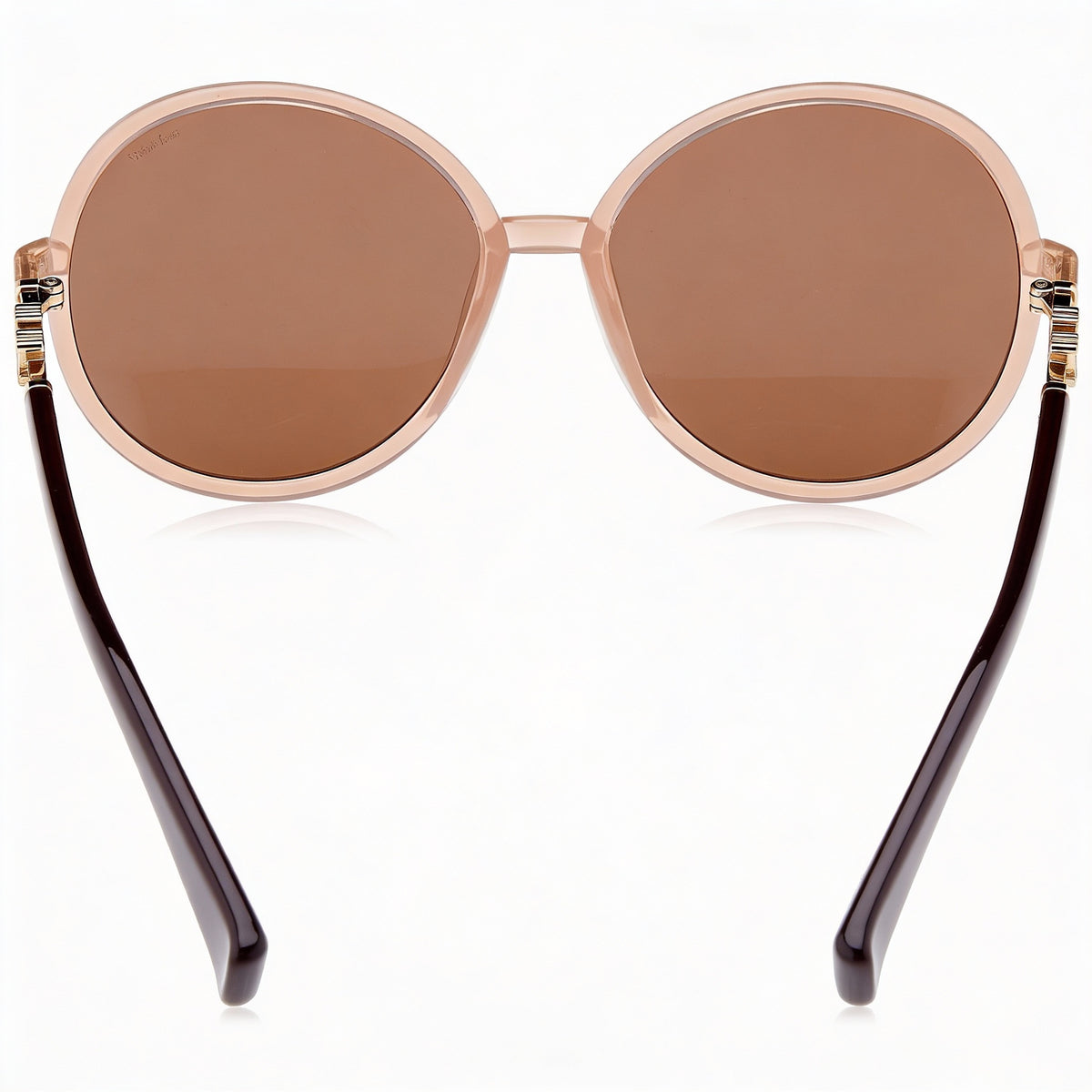 MaxMara MM0065 Beige Round Sunglasses for Women, 58mm, Photo 3