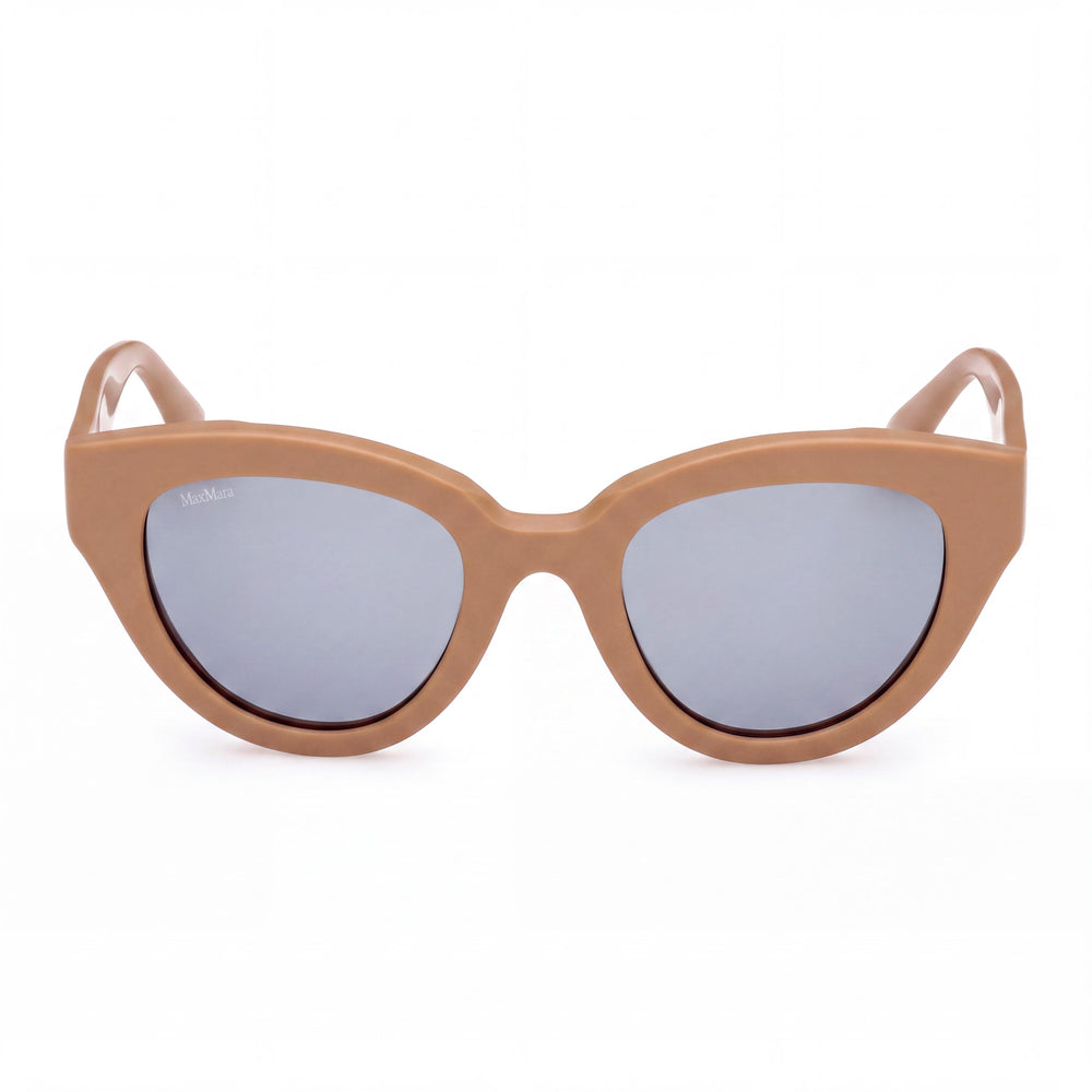 MaxMara Mm0077 Cat Eye Sunglasses for Women — front view, Stainless Steel frame
