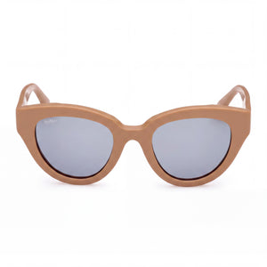 MaxMara Mm0077 Cat Eye Sunglasses for Women — front view, Stainless Steel frame