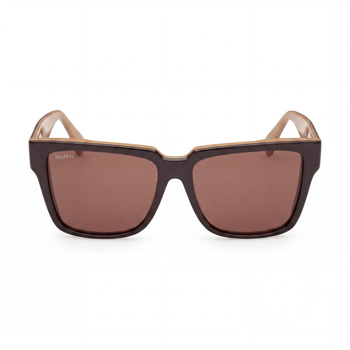 Gafas de sol MaxMara MM0078 monocolor marrón oscuro para mujer, 57 mm, Photo 2