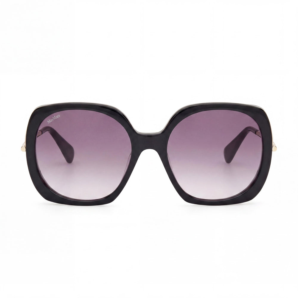 MaxMara MM0079 Square Sunglasses for Women — front view, Acetate frame