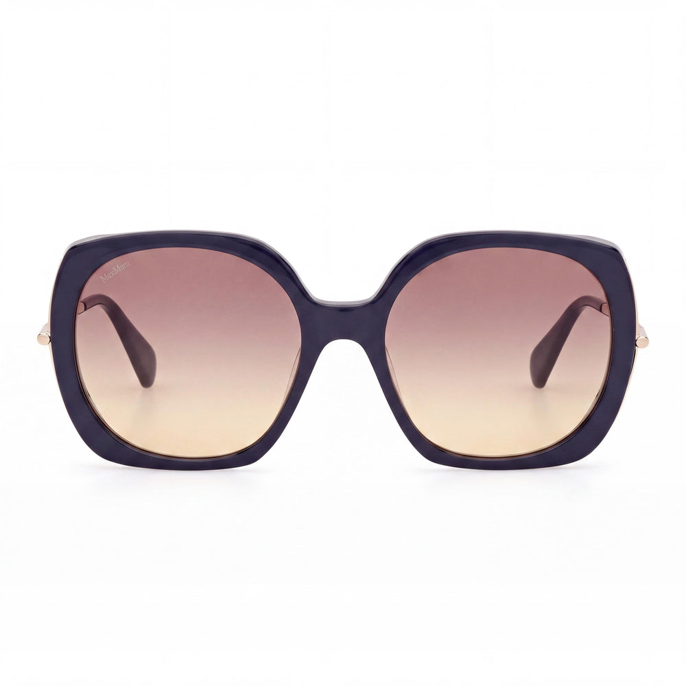 MaxMara MM0079 Square Sunglasses for Women — front view, Acetate frame
