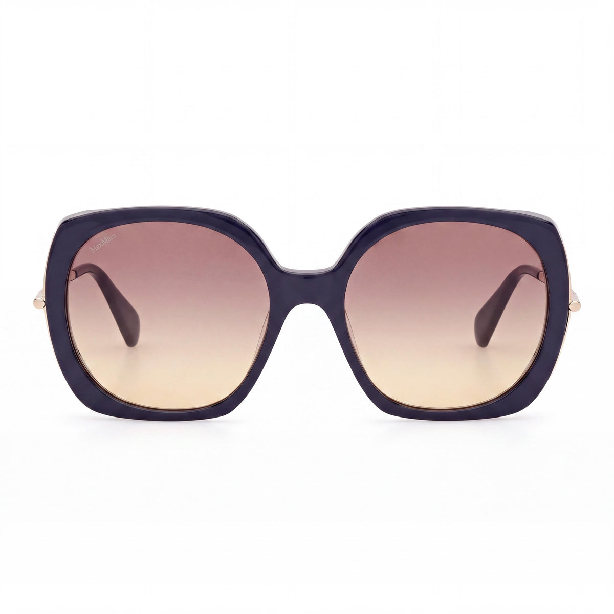 MaxMara MM0079 Shiny Blue Square Sunglasses for Women, 58mm, Photo 2