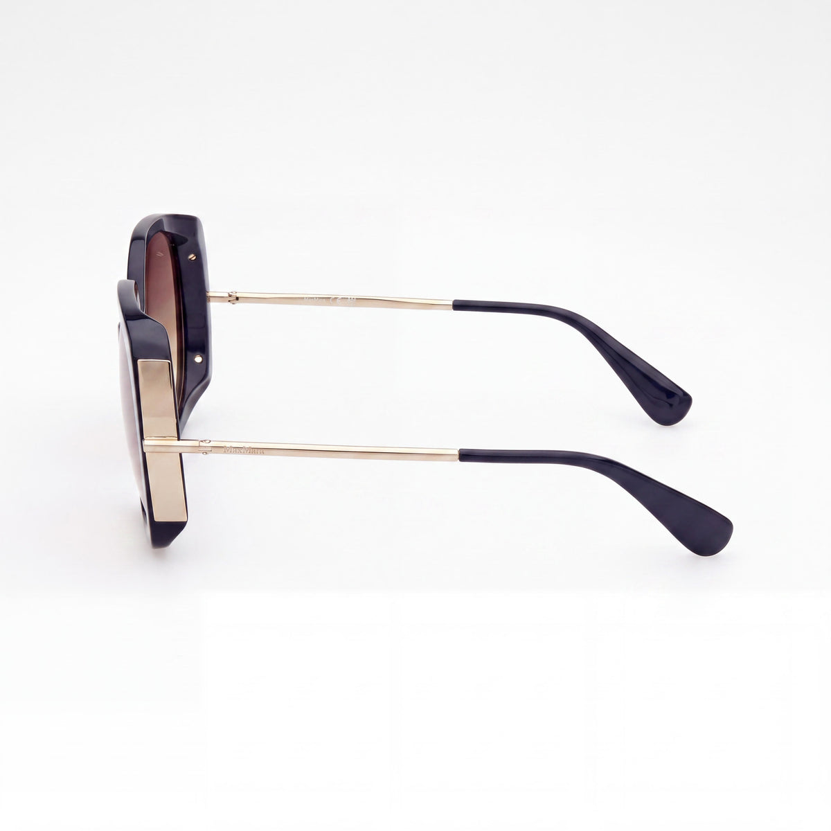 MaxMara MM0079 Shiny Blue Square Sunglasses for Women, 58mm, Photo 3