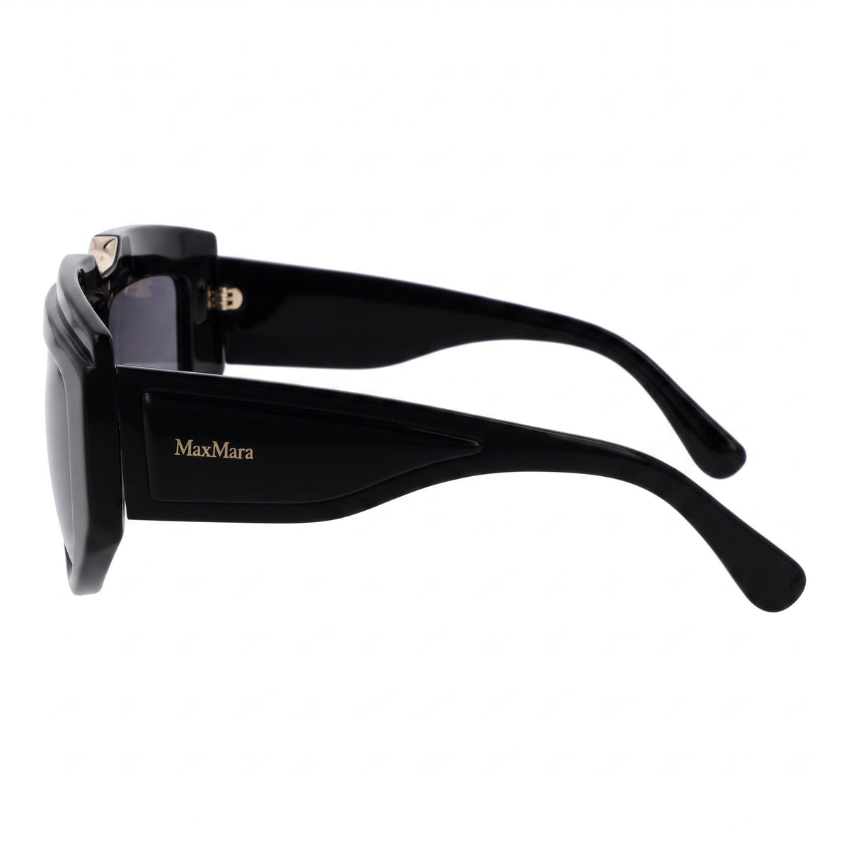 MaxMara Mm0083 Black Shield Sunglasses for Men, 57mm, Photo 3