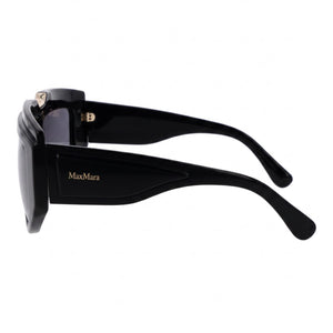 MaxMara Mm0083 Shield Sunglasses Men — side view, Non-Polarized Smoke lens