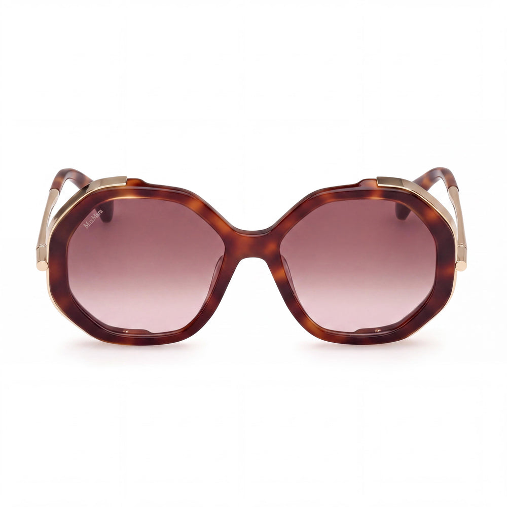 MaxMara MM0094 Oval Sunglasses for Women — front view, Acetate frame