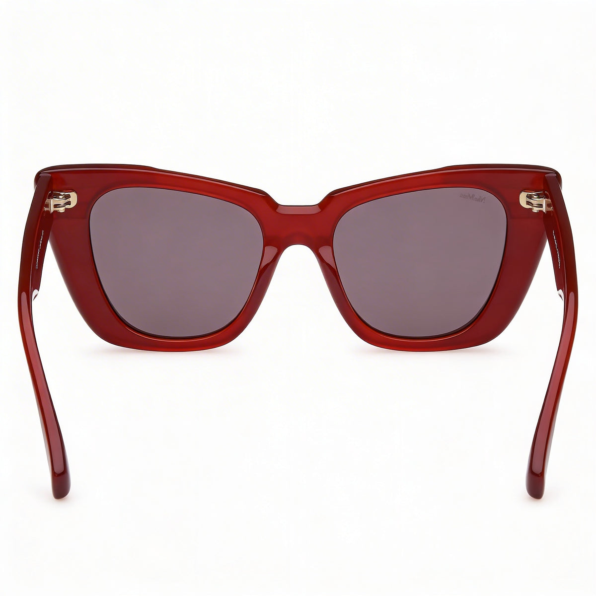 MaxMara Mm0099 Shiny Dark Red Cat Eye Sunglasses for Women, 50mm, Photo 3