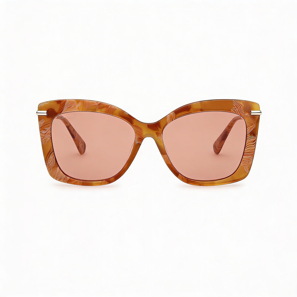 MaxMara Mm0101 Square Sunglasses for Women — front view, Acetate frame