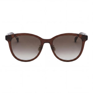 MaxMara MM0107 K Round Sunglasses for Women — front view, Acetate frame