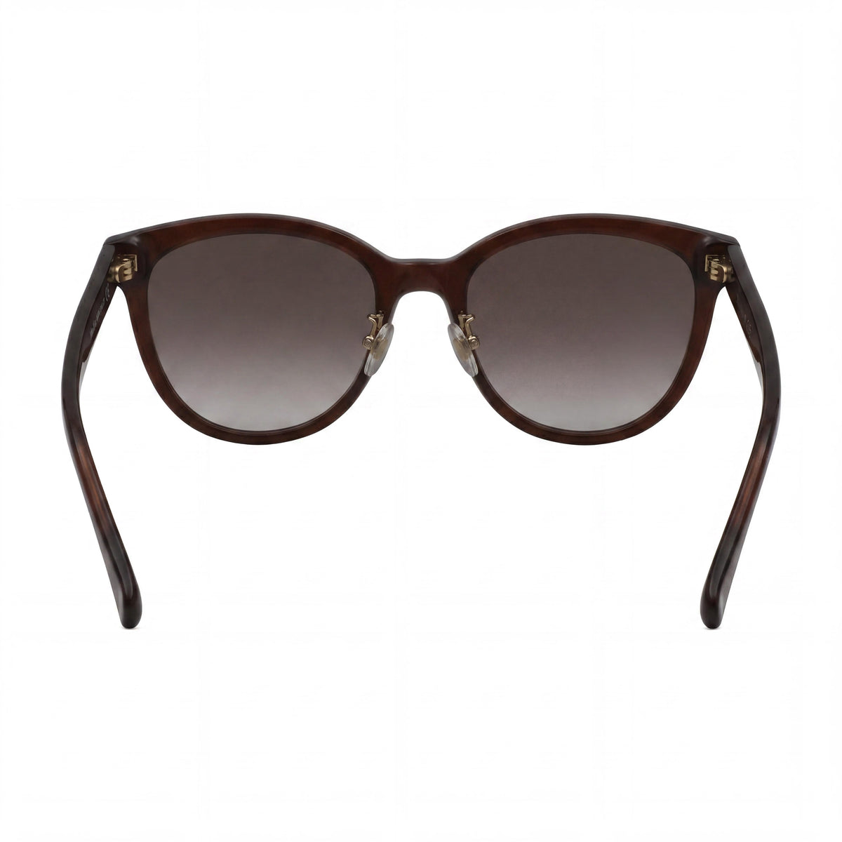 MaxMara MM0107 K Shiny Light Brown Round Sunglasses for Women, 55mm, Photo 4