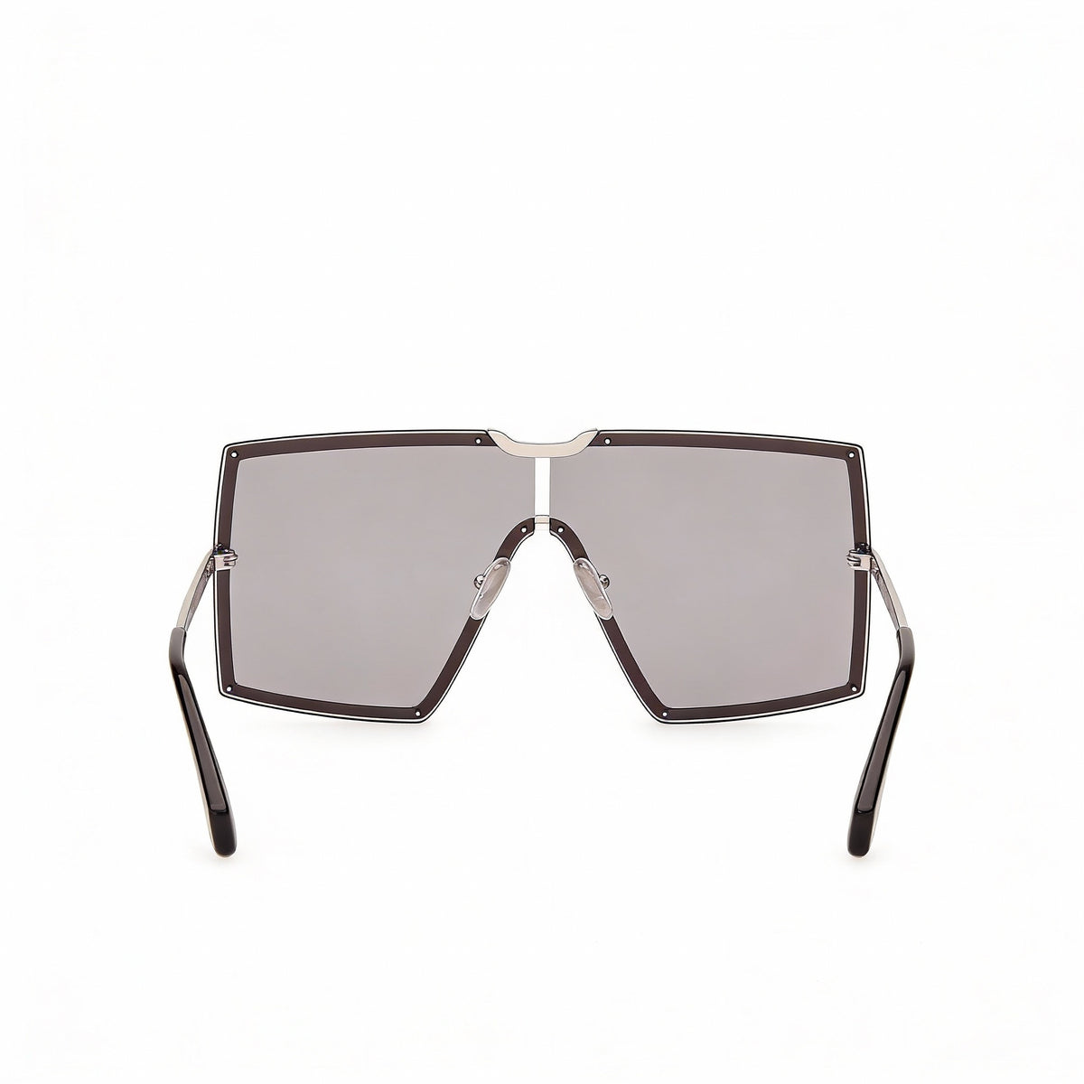 MaxMara MM0117 Shiny Palladium Square Sunglasses for Women, 69mm, Photo 3