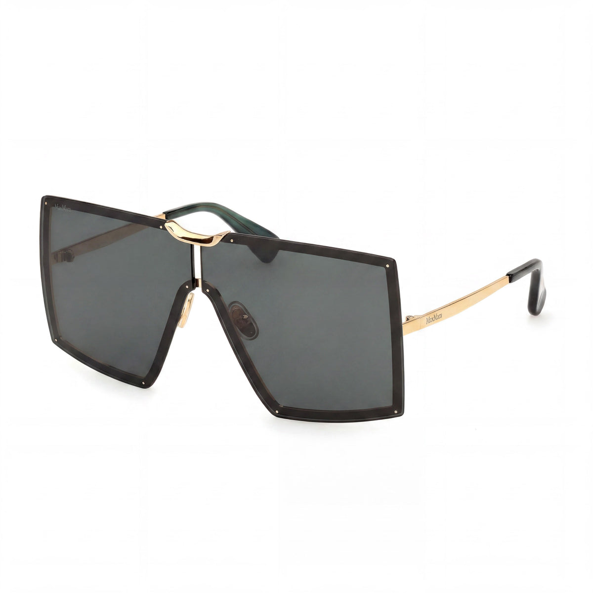 Gafas de sol de aviador MaxMara Mm0117 Deep Gold brillante para mujer, 69mm, Photo 1