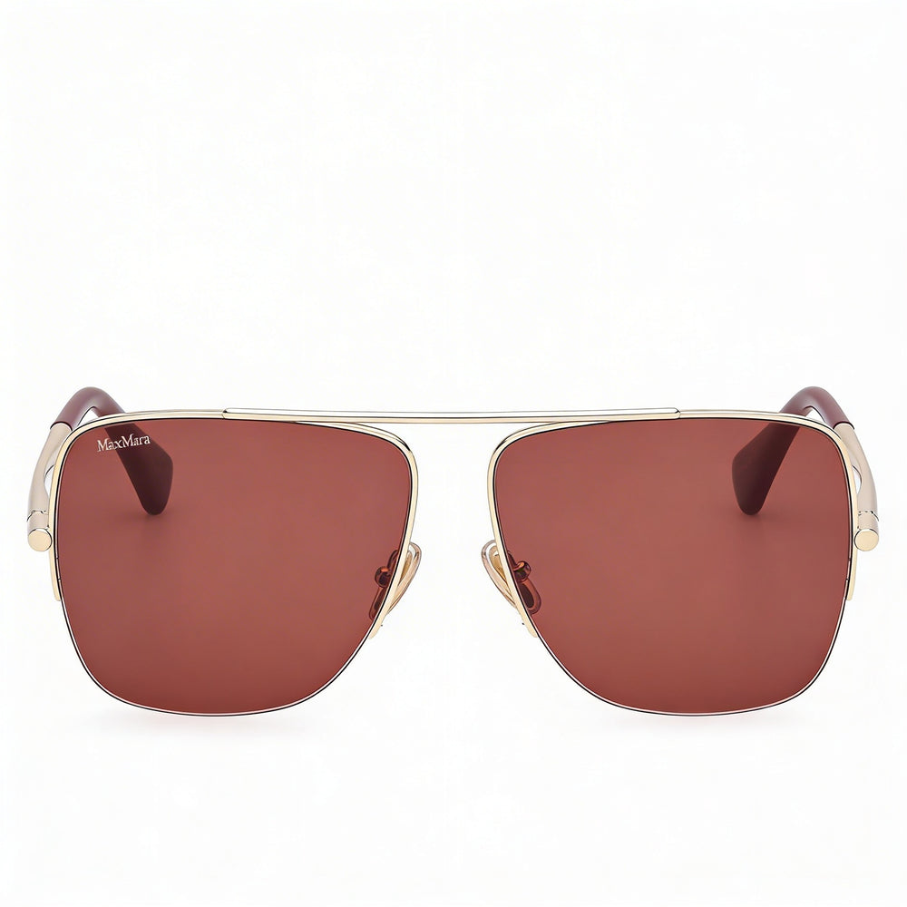 MaxMara Mm0121 Rectangle Sunglasses for Women — front view, Acetate frame