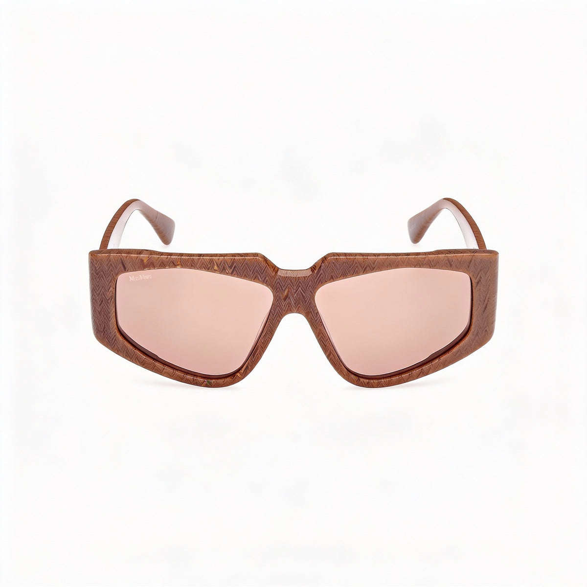 MaxMara Mm0125 Gafas de Sol Rectangulares Havana/Textura para Mujer, 58mm, Photo 2