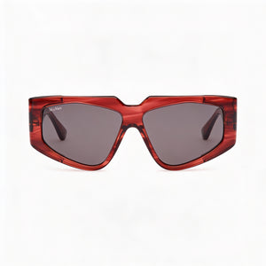 MaxMara Mm0125 Rectangle Sunglasses for Women — front view, Acetate frame