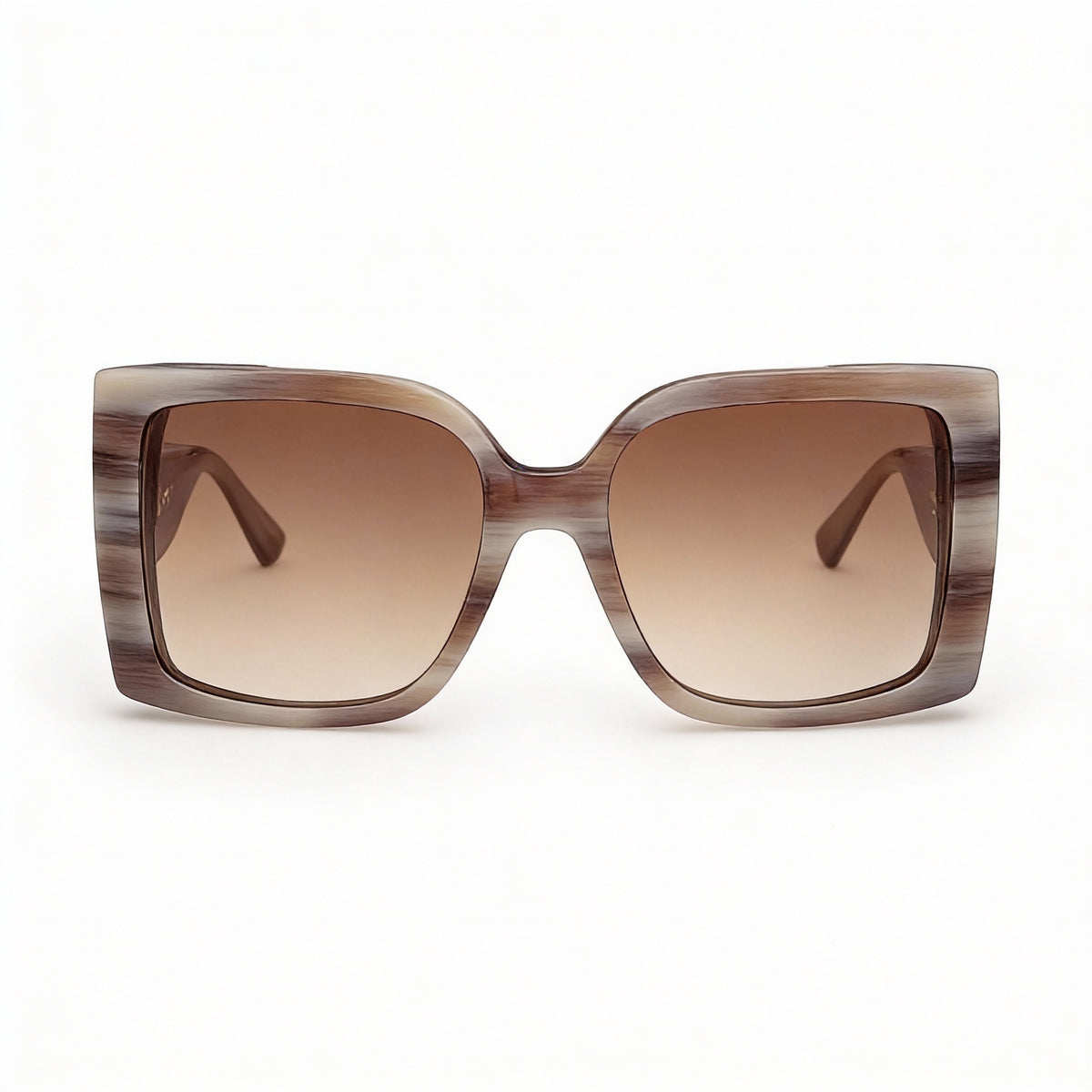 Gafas de sol cuadradas MaxMara Mm0131 grises/rayadas para mujer, 56 mm, Photo 2