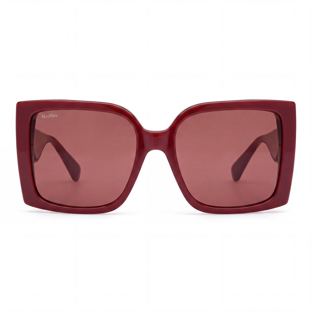MaxMara Mm0131 Square Sunglasses for Women — front view, Acetate frame