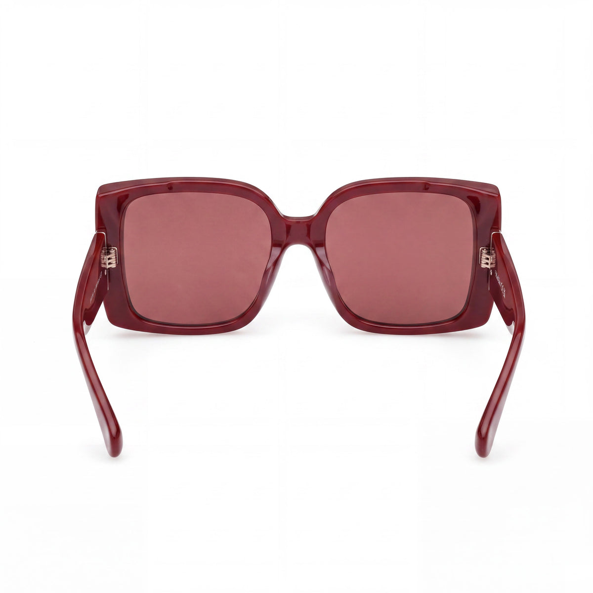 MaxMara Mm0131 Shiny Bordeaux Square Sunglasses for Women, 56mm, Photo 3