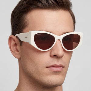 MaxMara Mm0132 White Sunglasses Unisex — lifestyle wear, beach and water activities