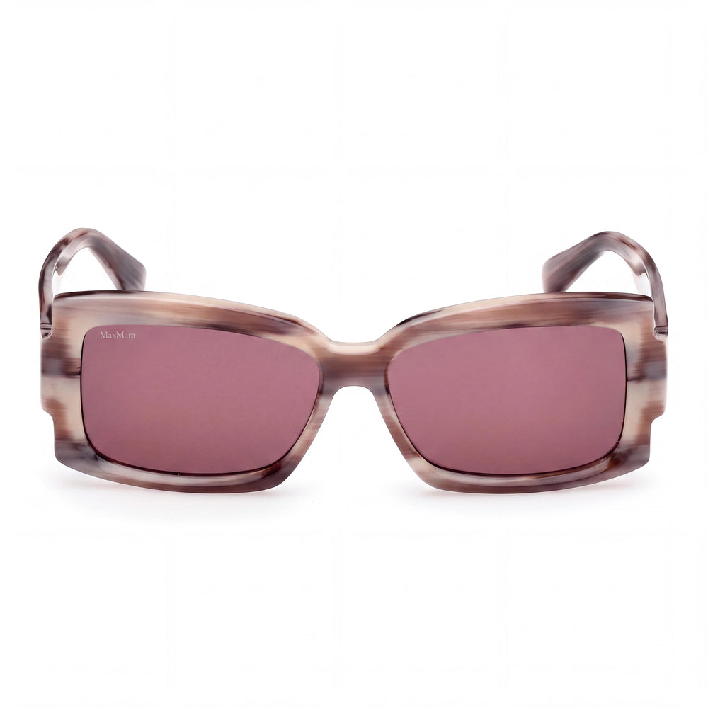 MaxMara Mm0140 Rectangle Sunglasses for Women — front view, Acetate frame