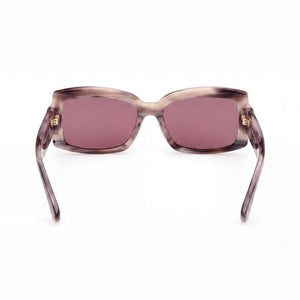 MaxMara Mm0140 Rectangle Sunglasses Women — side view, Non-Polarized Violet lens