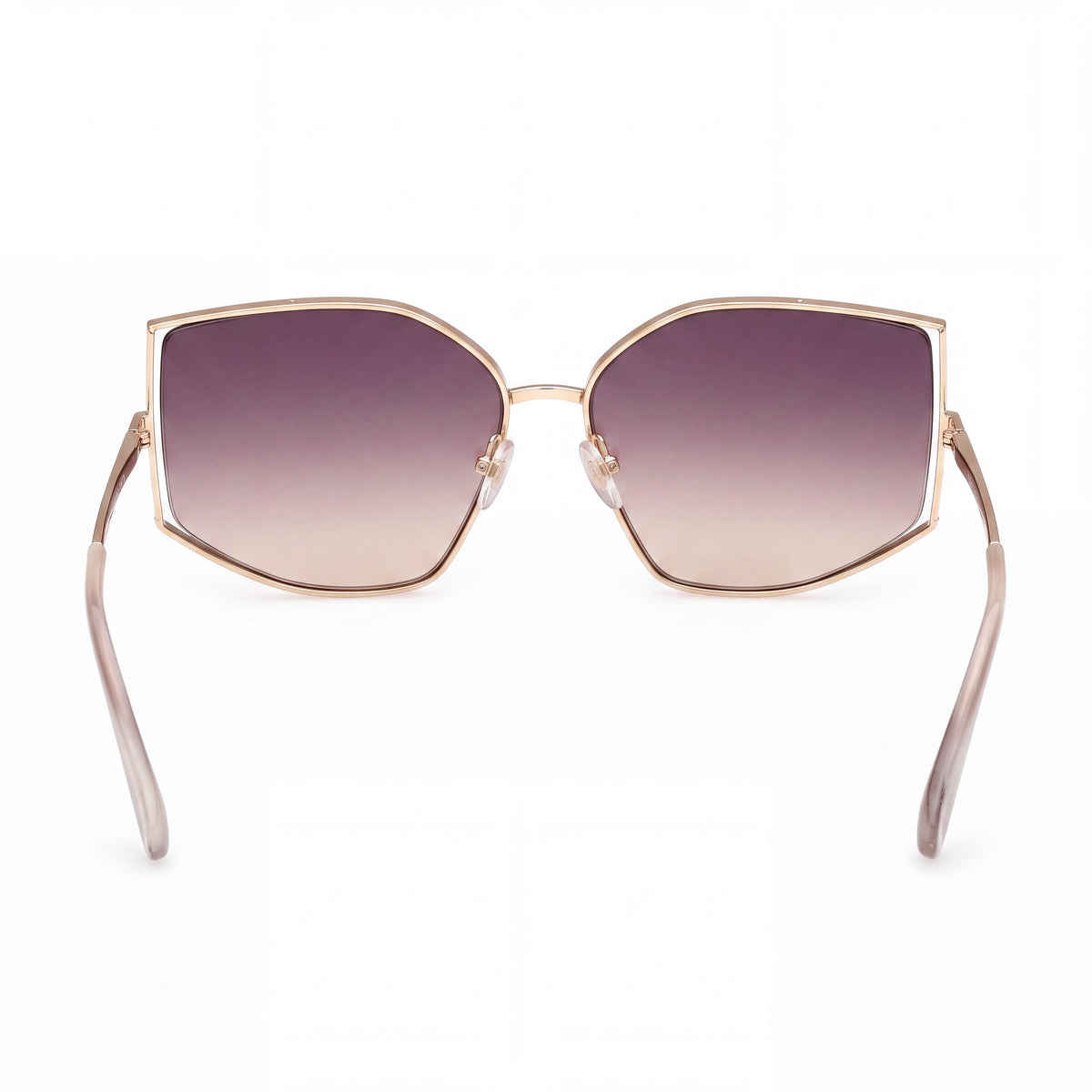 MaxMara Mm0142 Shiny Pale Gold Butterfly Sunglasses for Women, 59mm, Photo 3