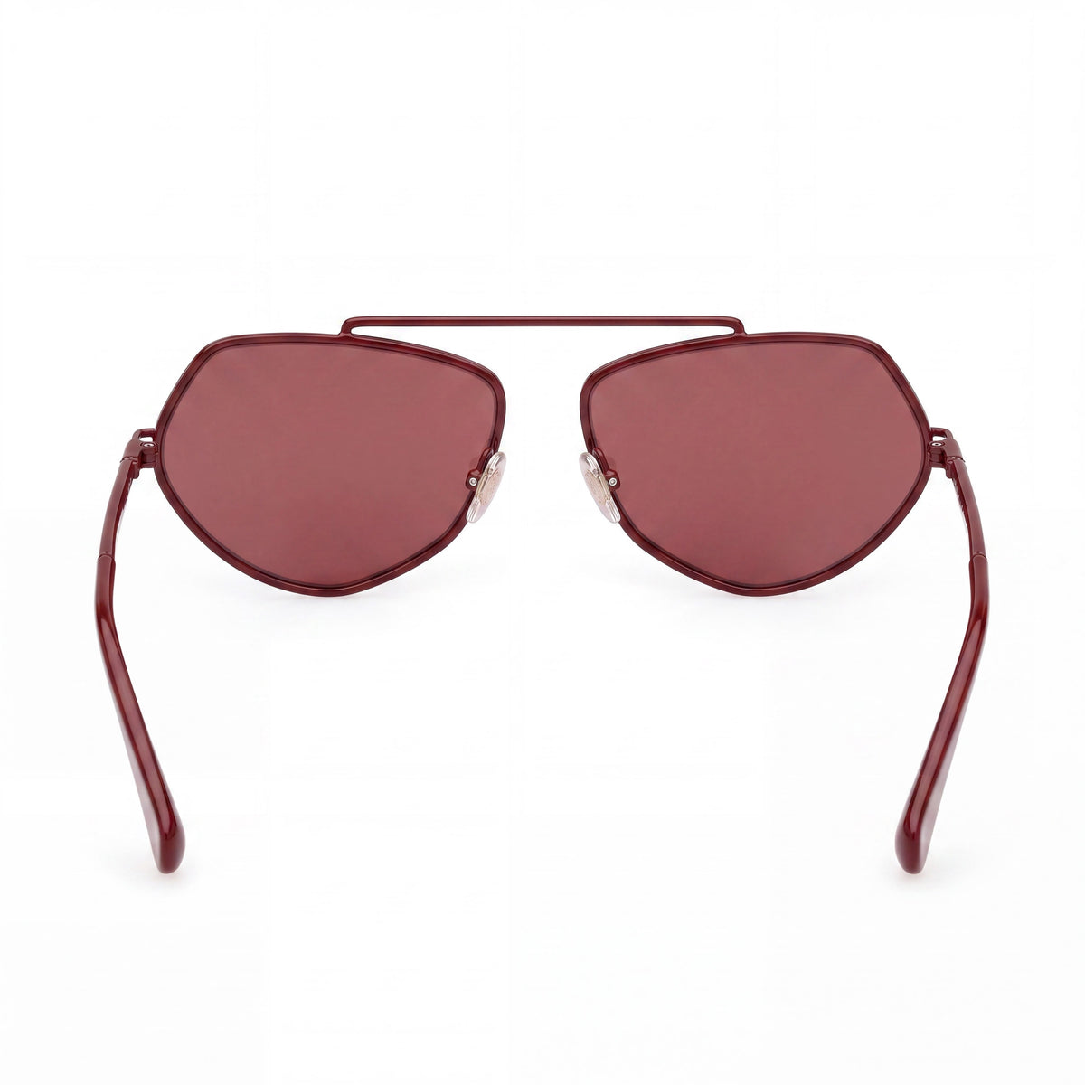 Gafas de sol aviador para mujer MaxMara MM0165 en burdeos brillante, 60 mm, Photo 3