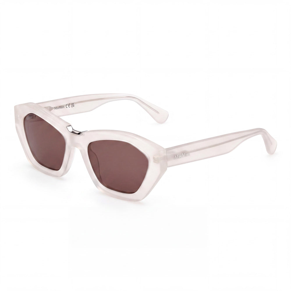 MaxMara Mm0169 Transparent Shield Sunglasses for Women, brown lens