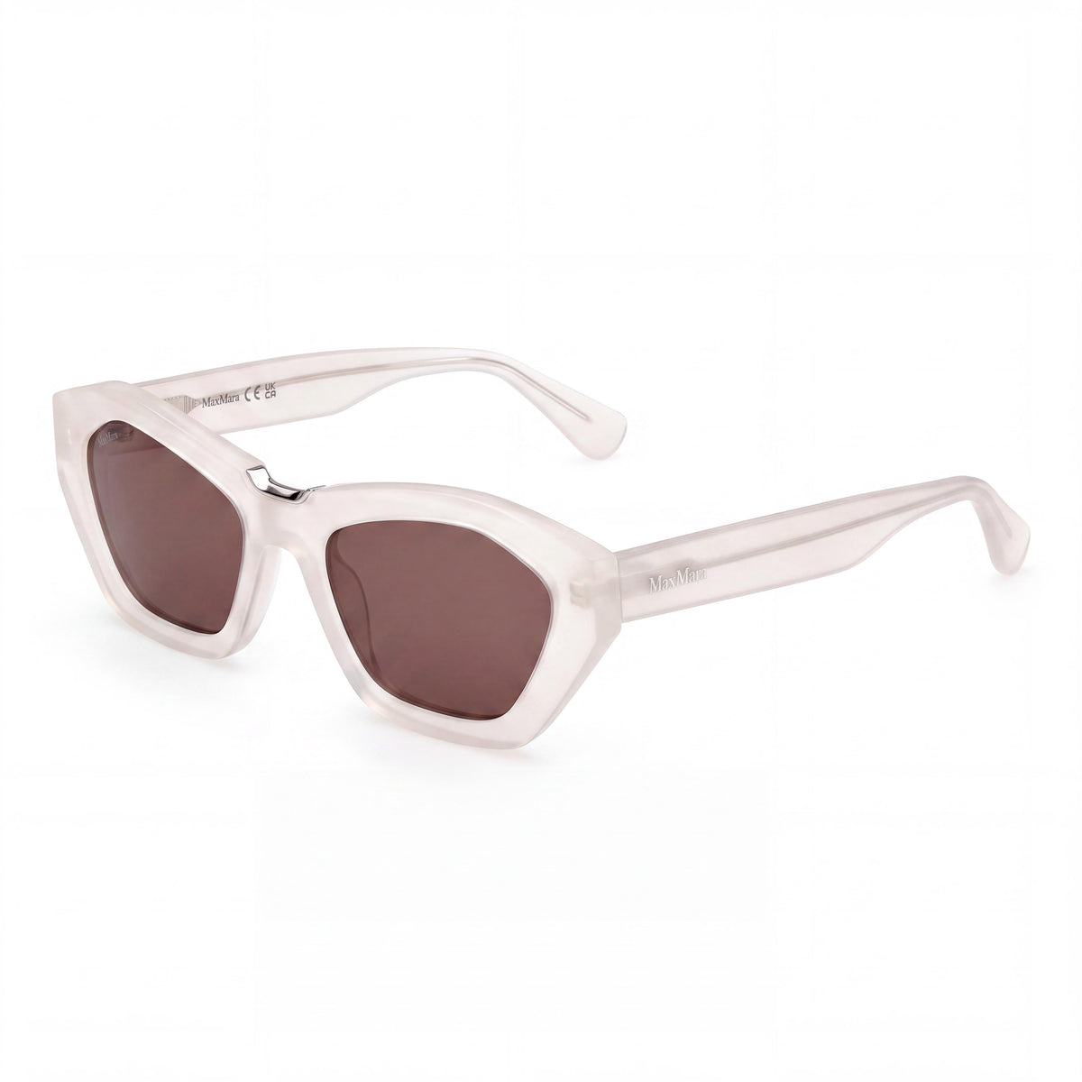 MaxMara Mm0169 Shiny Ivory Shield Sunglasses for Women, 54mm, Photo 1