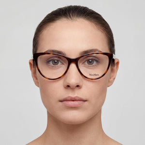 MaxMara MM5011 Cat Eye Eyeglasses for Women — interior view, Customisable demo lenses