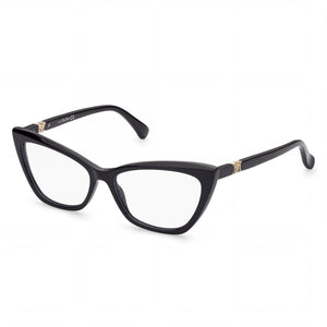 MaxMara MM5016 Black Cat Eye Eyeglasses for Women, Acetate frame