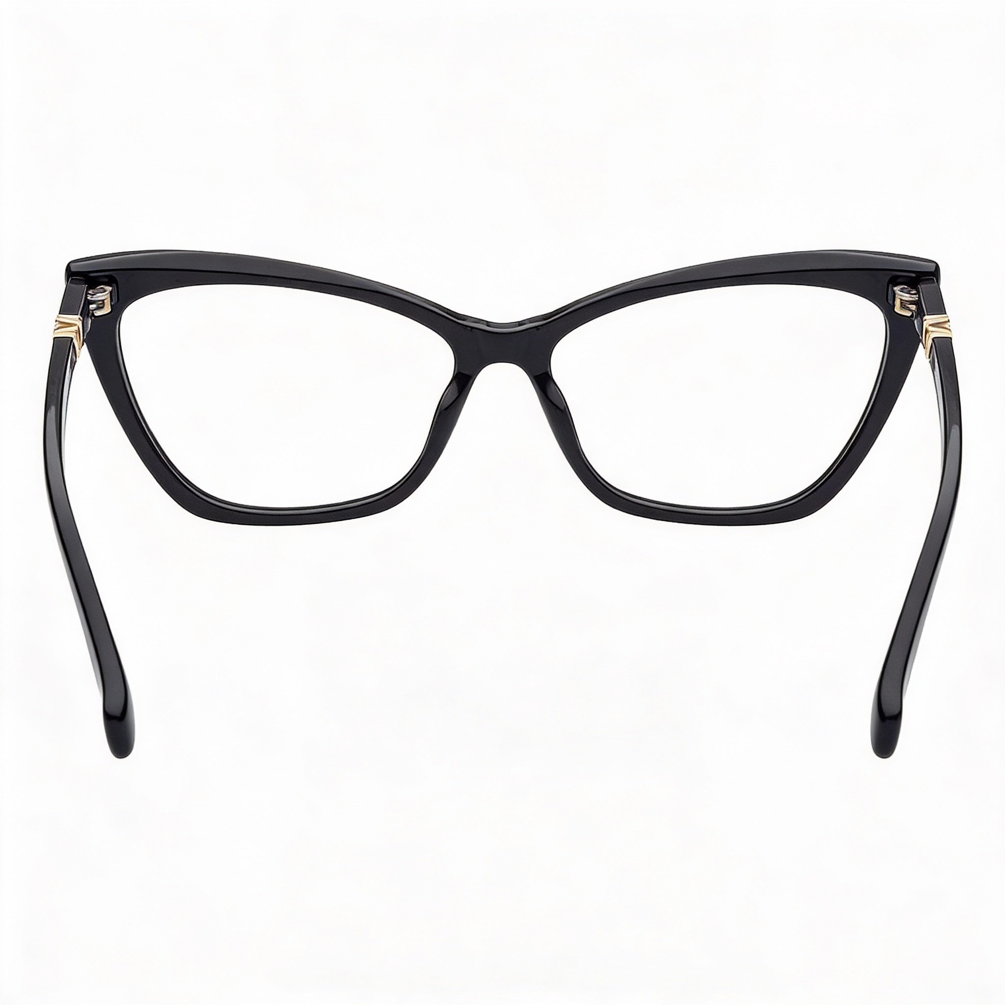 Gafas de sol MaxMara MM5016 de acetato negras estilo ojo de gato para mujer, Photo 3