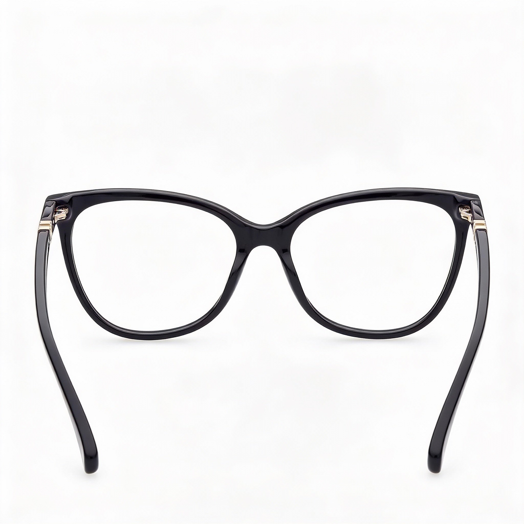 MaxMara MM5018 Black Pale Cat Eye Eyeglasses for Women, Acetate, Photo 2