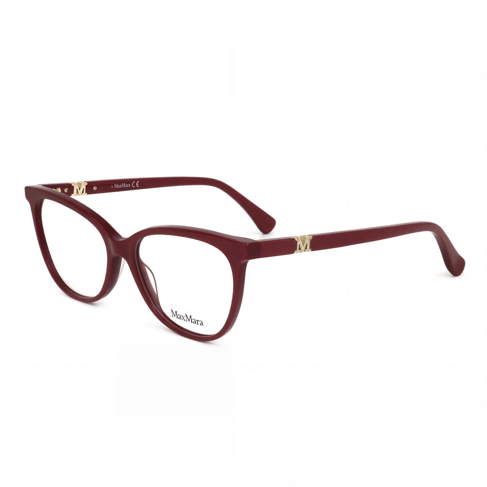 MaxMara MM5018 Red Cat Eye Eyeglasses for Women, Plastic frame
