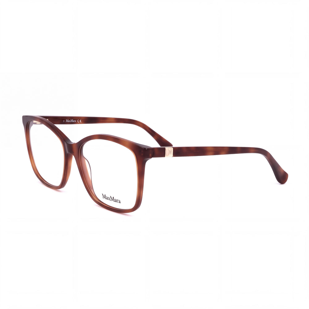 MaxMara MM5023 Blonde Havana Square Eyeglasses for Women, Plastic frame