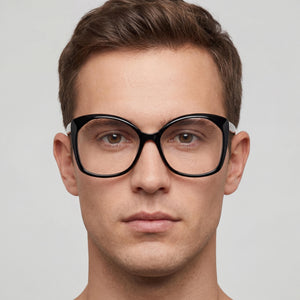 MaxMara MM5029 Rectangle Eyeglasses Unisex — interior view, Plastic frame detail