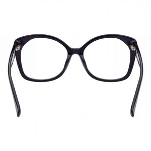 MaxMara MM5029 Rectangle Eyeglasses Unisex — side view, Black Plastic temples