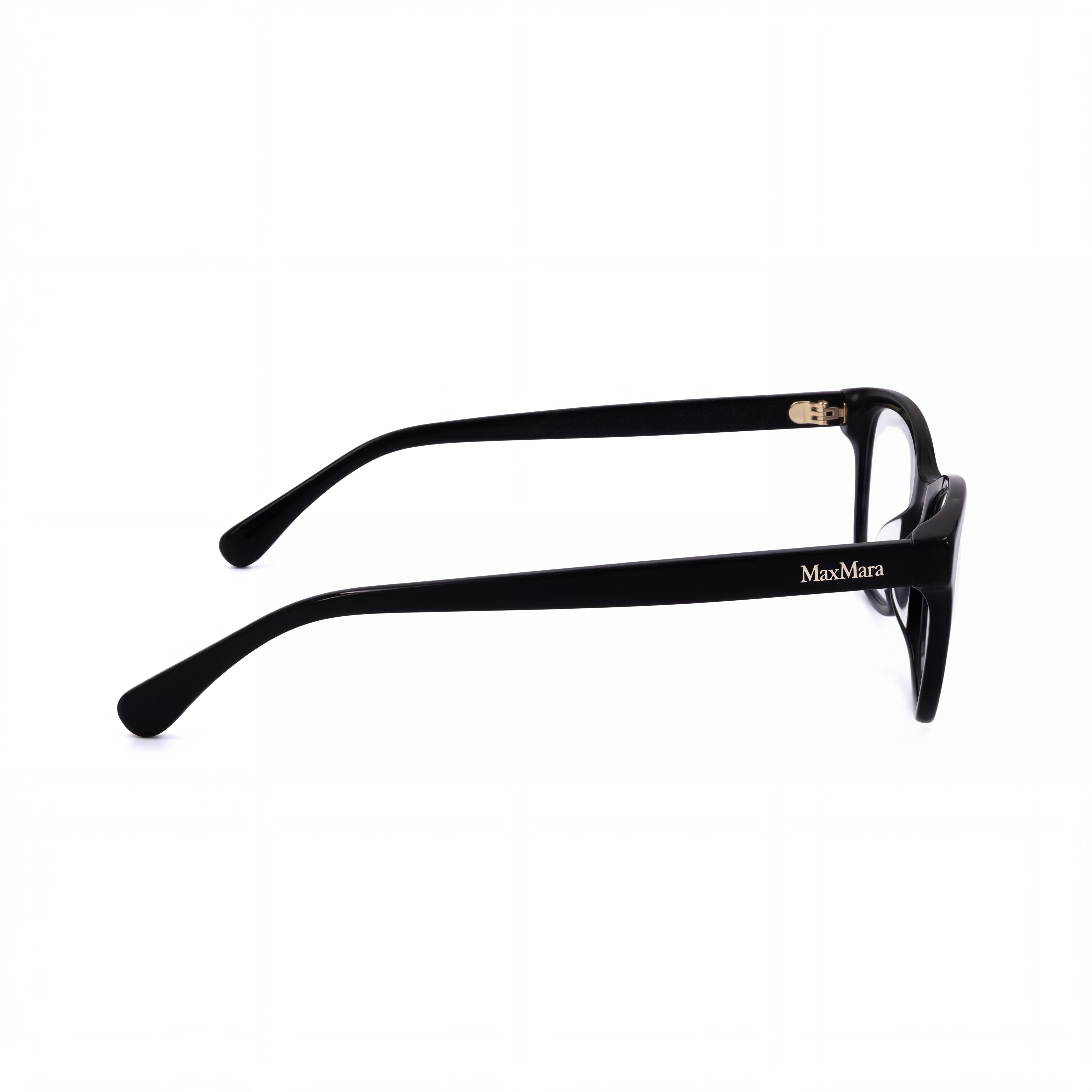 MaxMara MM5032-F Black Rectangle Eyeglasses for Men, Plastic, Photo 2