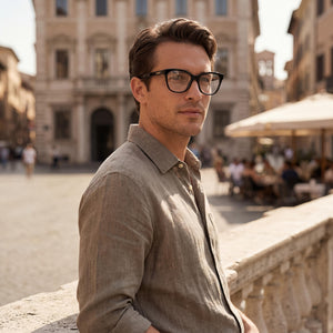 MaxMara MM5032-F Black Eyeglasses Men — lifestyle wear, office and reading