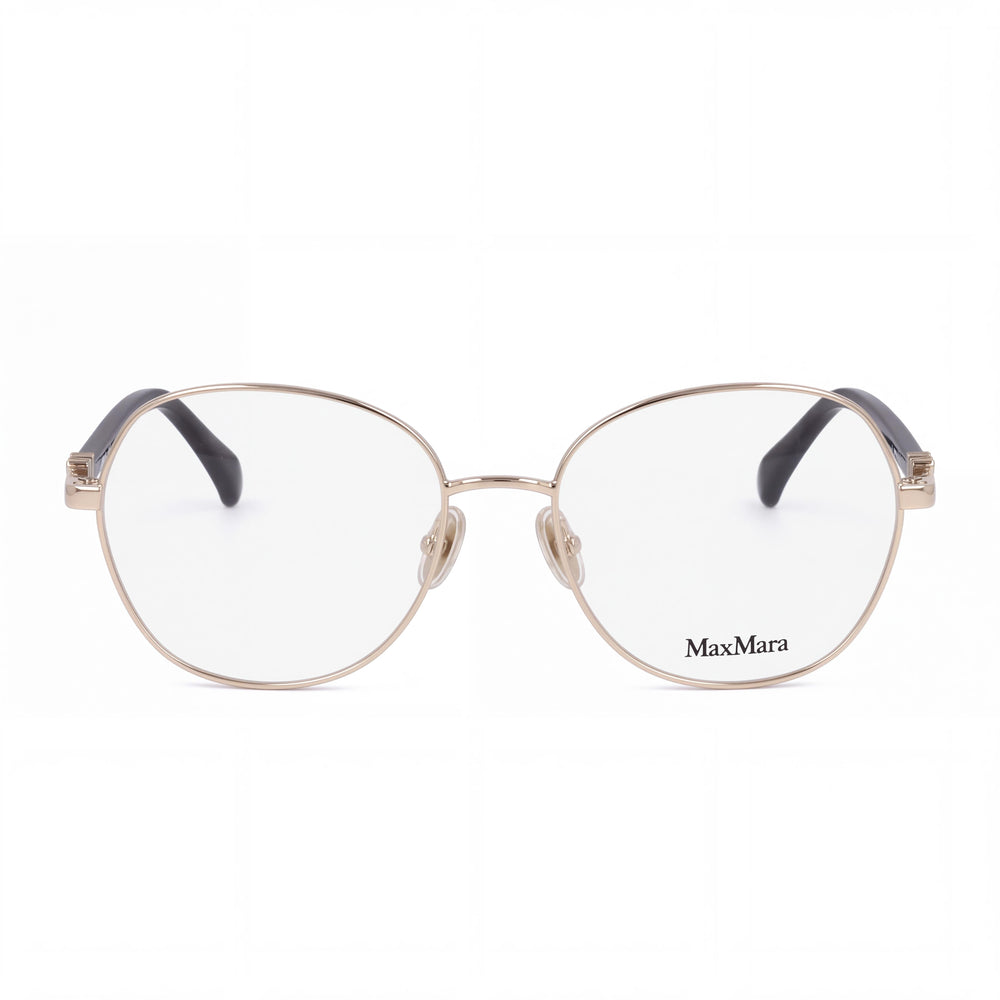 MaxMara Mm5034 Round Eyeglasses for Men — front view, Metal