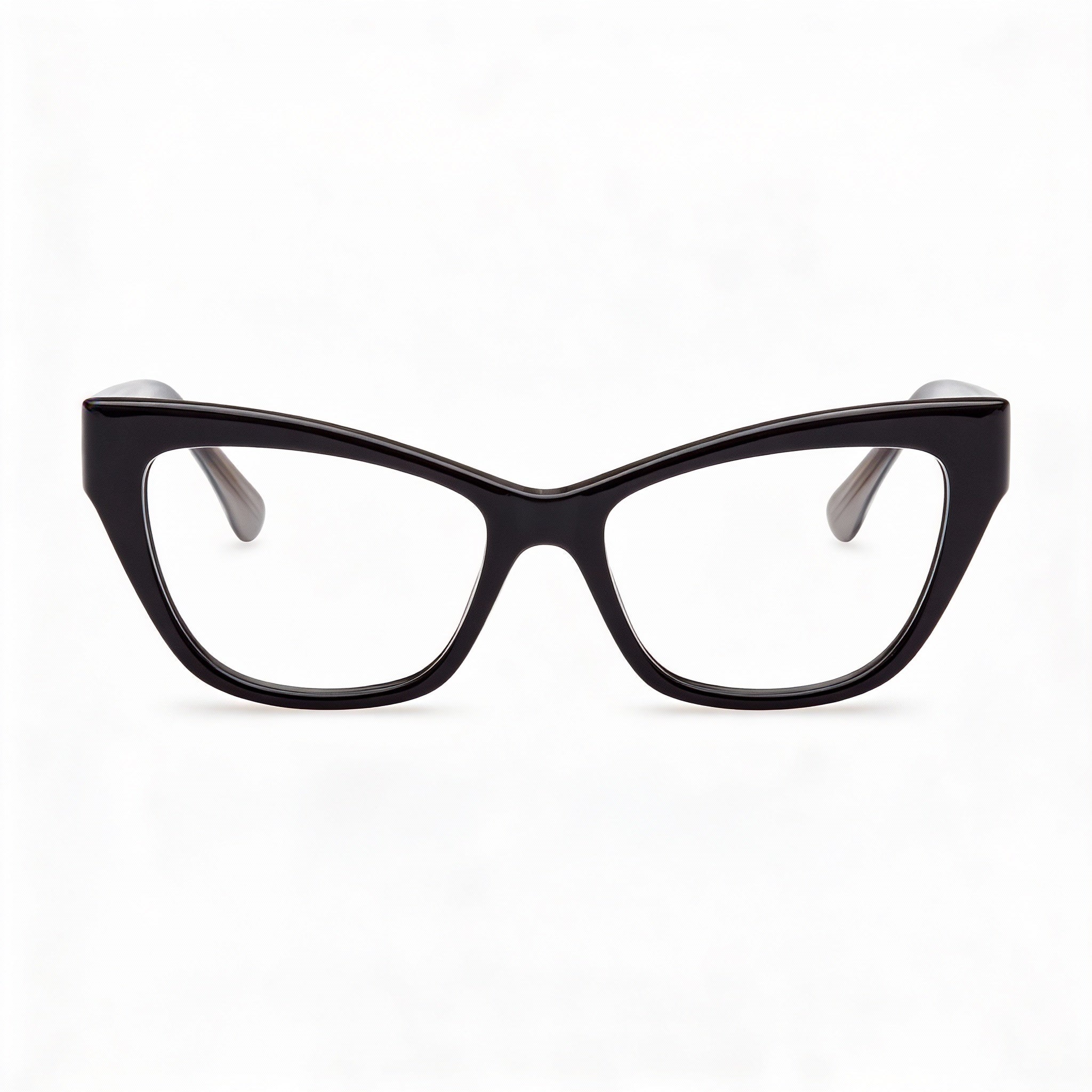MaxMara MM5053 Black Cat Eye Eyeglasses for Women, Acetate 53mm, Photo 2