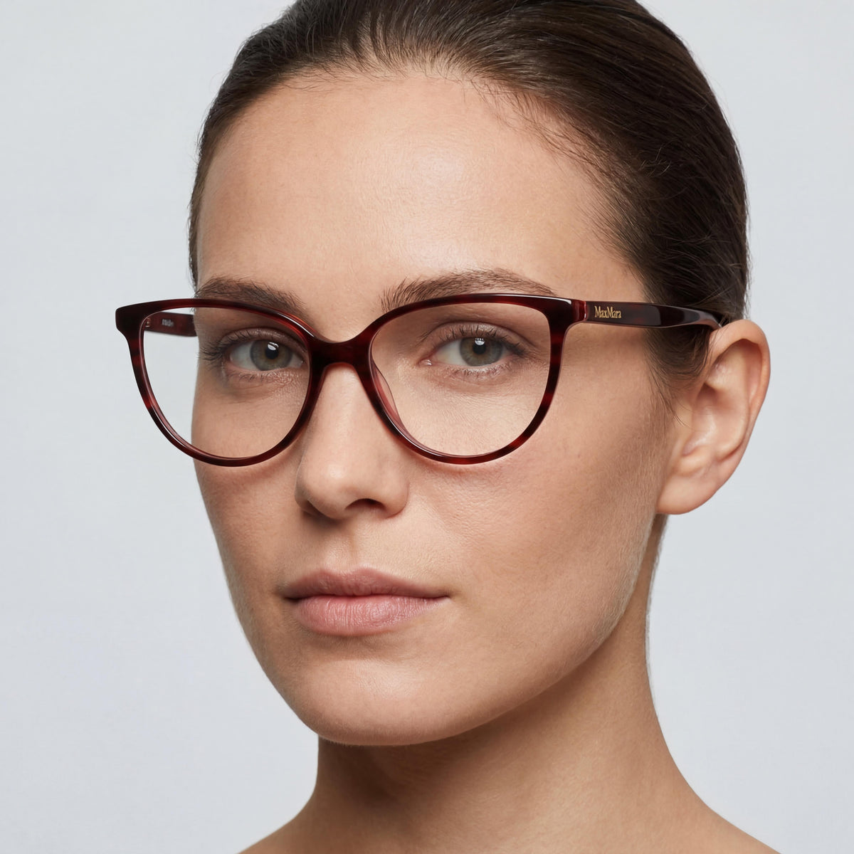 Gafas graduadas de  mujer MaxMara MM5055 tipo ojo de gato en color rojo, 54mm, Photo 4