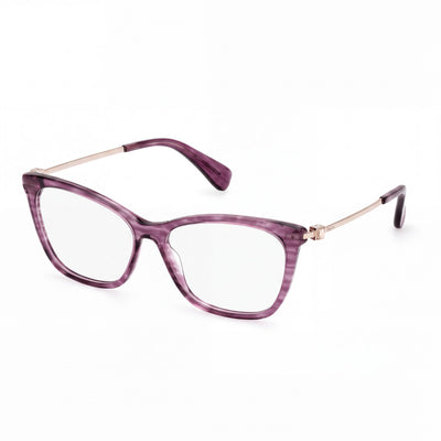 MaxMara MM5070 Violet Rectangle Eyeglasses for Women, Acetate frame